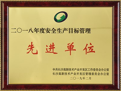 安全生產(chǎn)目標管理先進單位